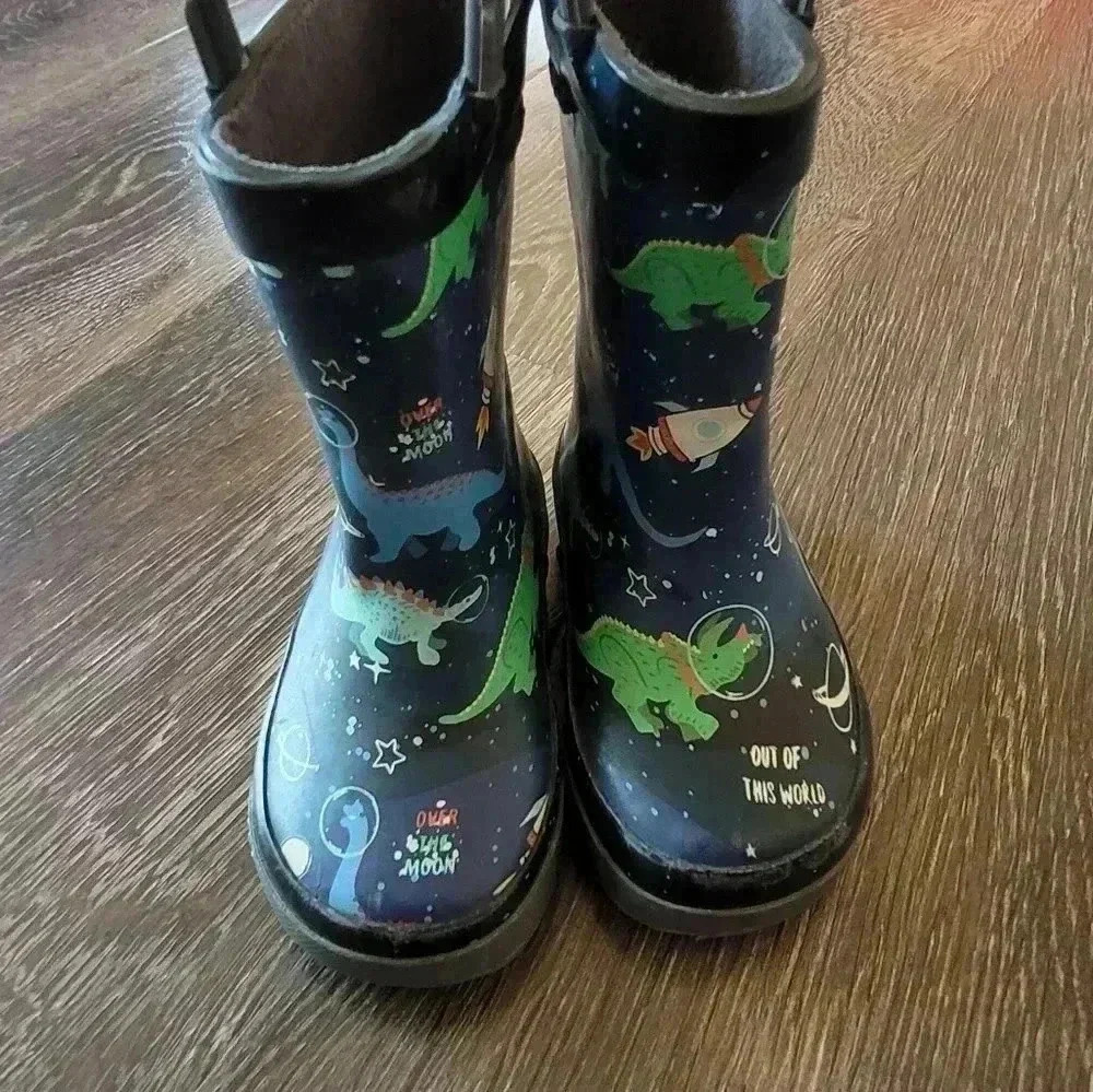 Western Chief Dinosaur toddler boy rain boots size 5